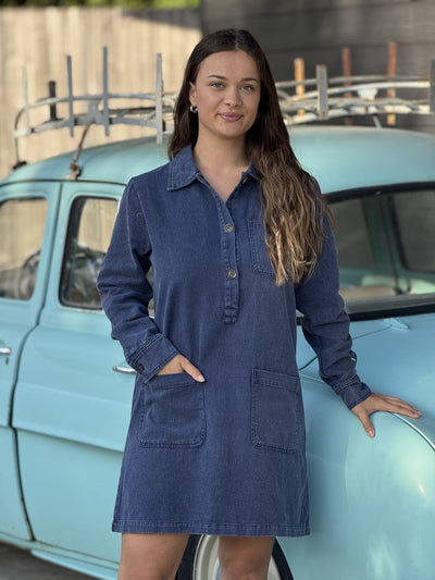 Mayu｜長袖デニムワンピース